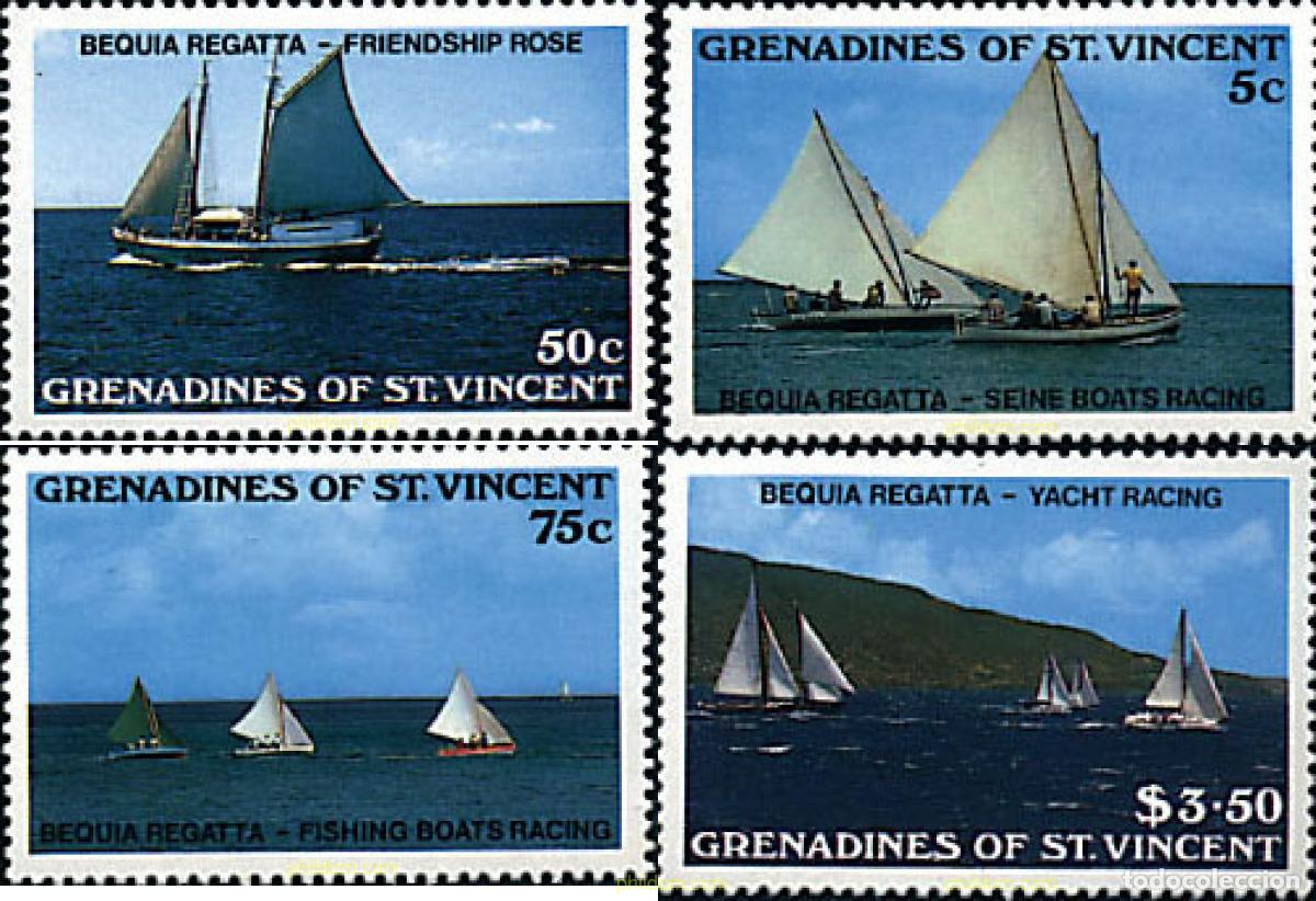 Stamps: 72189 MNH SAN VICENTE GRANADINAS 1988 DEPORTES NAUTICOS