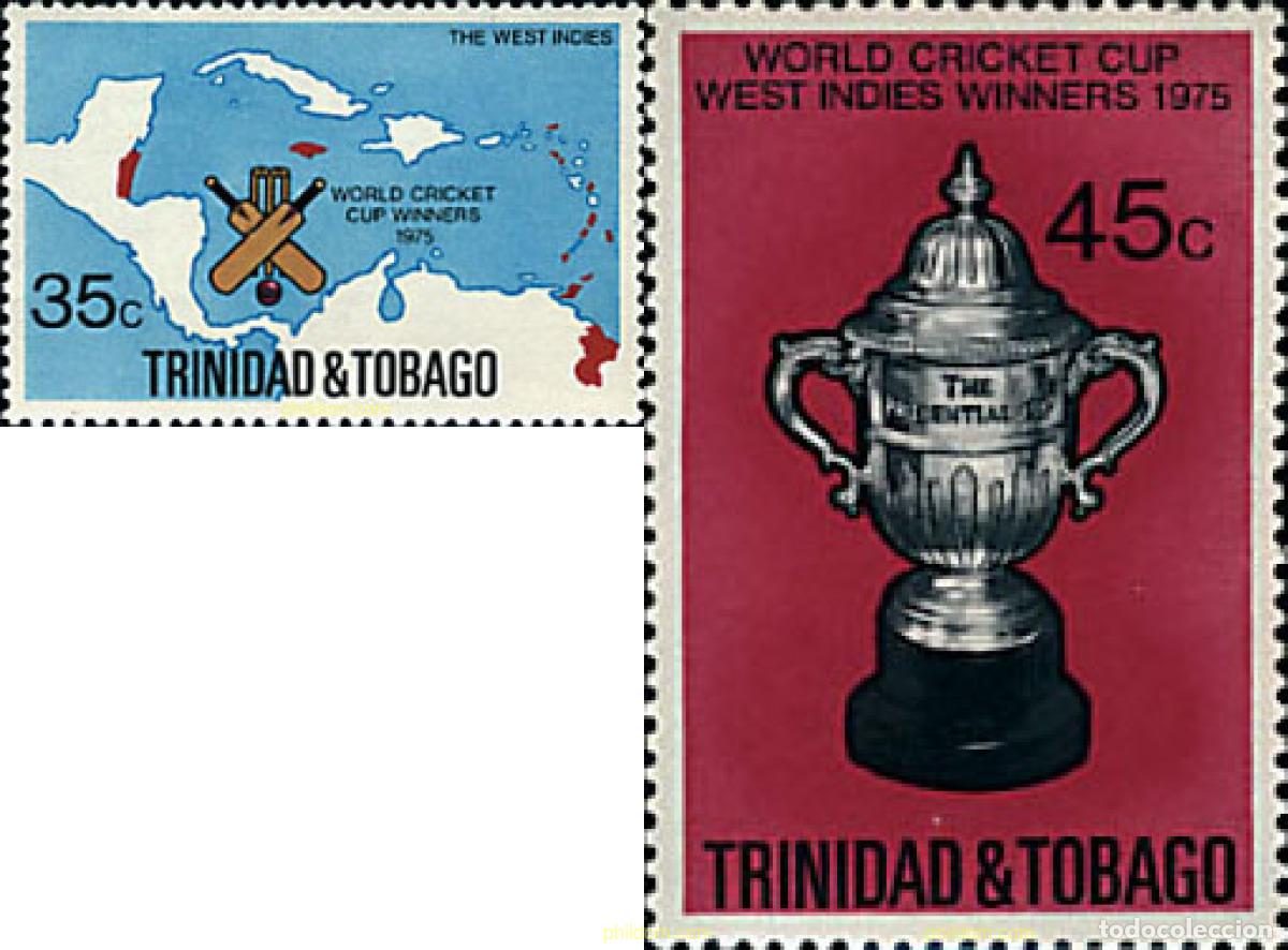 Stamps: 40098 MNH TRINIDAD Y TOBAGO 1976 COPA DEL MUNDO DE CRICKET