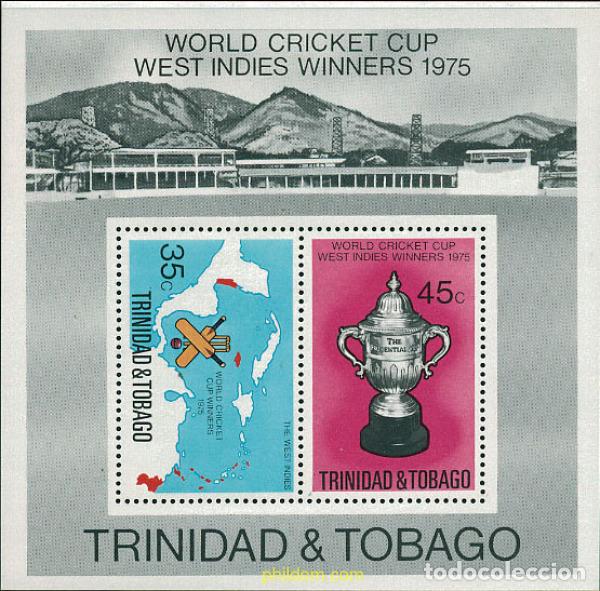 Stamps: 54311 MNH TRINIDAD Y TOBAGO 1976 COPA DEL MUNDO DE CRICKET