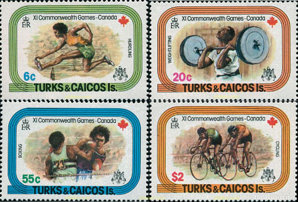 Sellos: 29161 MNH TURKS Y CAICOS 1978 11 JUEGOS DE LA COMMONWEALTH EN EDMONTON