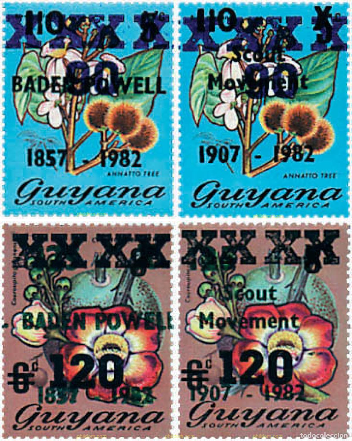 Sellos: 213490 MNH GUYANA 1984 MOTIVOS VARIOS