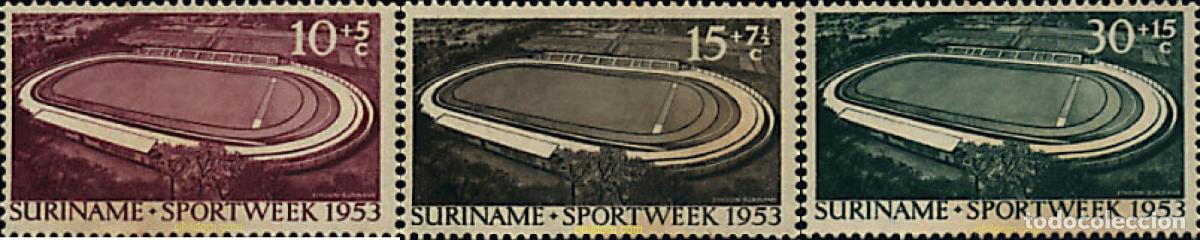 Sellos: 364818 HINGED SURINAM 1953 SEMANA DEPORTIVA