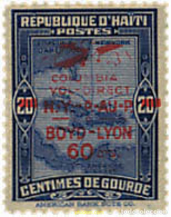Francobolli: 323587 HINGED HAITI 1933 TRAVESIA AEREA. FIRST NY TO PORT AU PRINCE FLIGHT