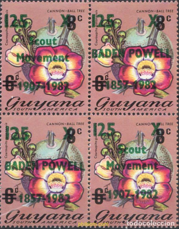 Sellos: 265991 MNH GUYANA 1982 75 ANIVERSARIO DEL ESCULTISMO Y 125 ANIVERSARIO DE LORD BADEN-POWELL
