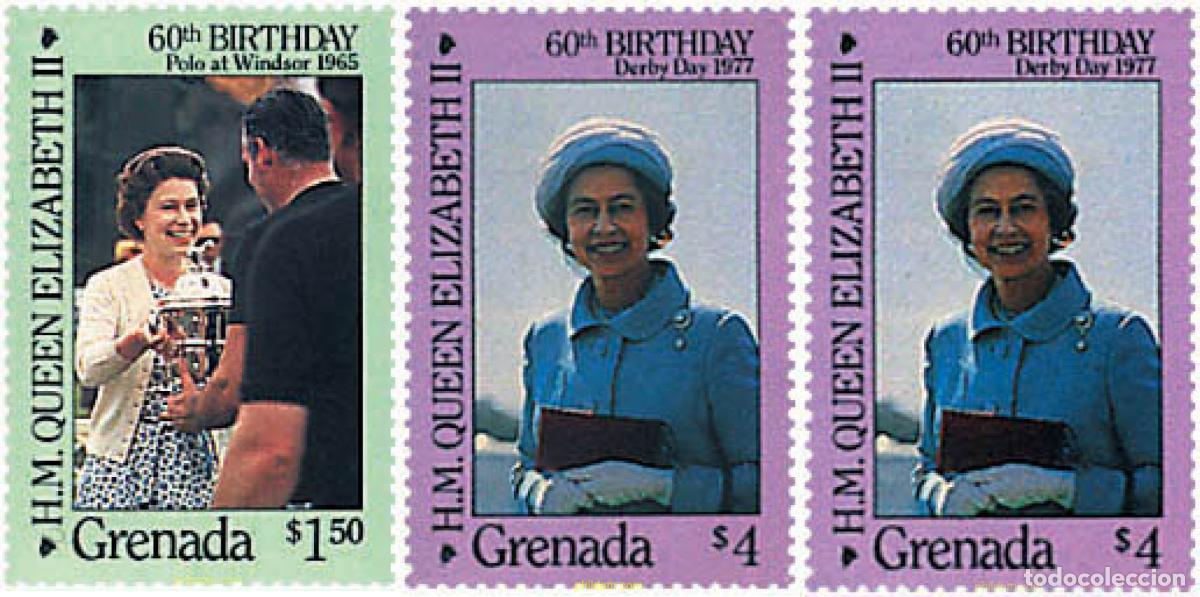Sellos: 39409 MNH GRANADA 1986 60 ANIVERSARIO DE ISABEL II
