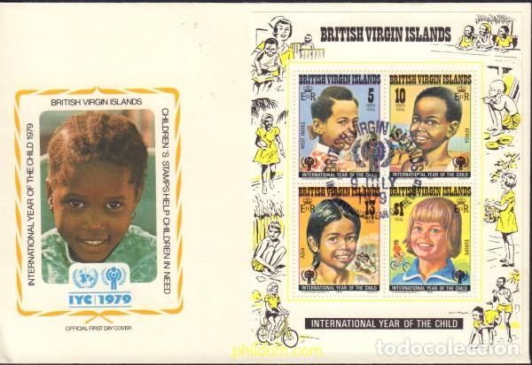 Sellos: 380592 MNH VIRGENES BRITANICAS Islas 1979 A&Ntilde;O INTERNACIONAL DEL NI&Ntilde;O