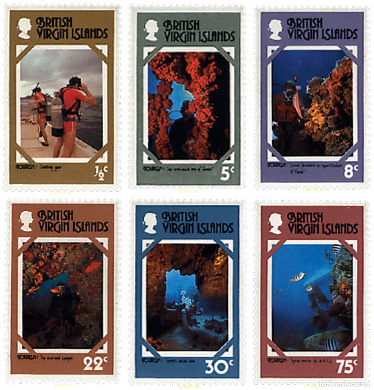 Sellos: 36342 MNH VIRGENES BRITANICAS Islas 1978 TURISMO