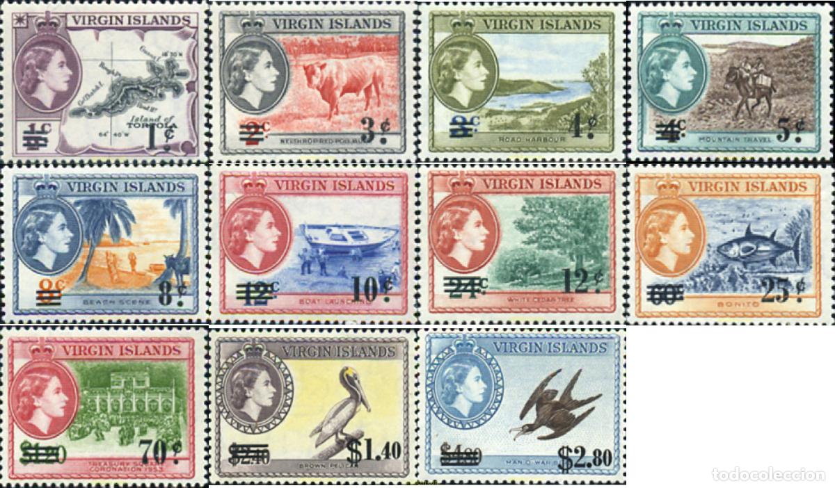 Sellos: 678224 MNH VIRGENES BRITANICAS Islas 1962 MOTIVOS VARIOS