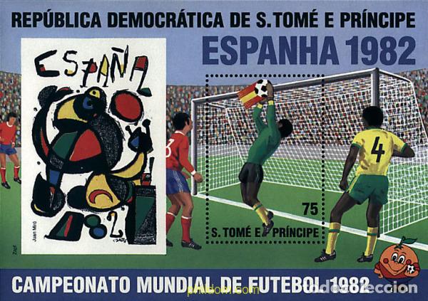 Sellos: 80141 MNH SANTO TOME Y PRINCIPE 1982 COPA DEL MUNDO DE FUTBOL. ESPANYA-82