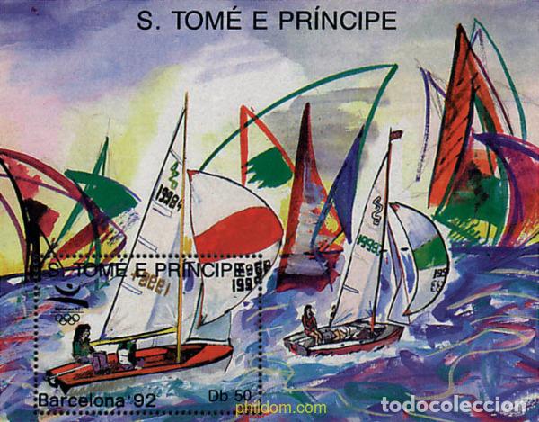 Sellos: 232945 MNH SANTO TOME Y PRINCIPE 1989 25 JUEGOS OLIMPICOS VERANO BARCELONA 1992