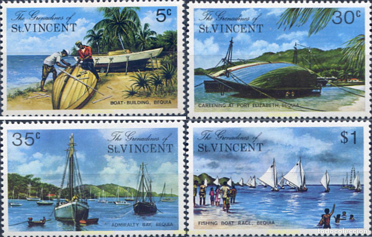 Sellos: 72174 MNH SAN VICENTE GRANADINAS 1974 ISLA DE BEQUIA