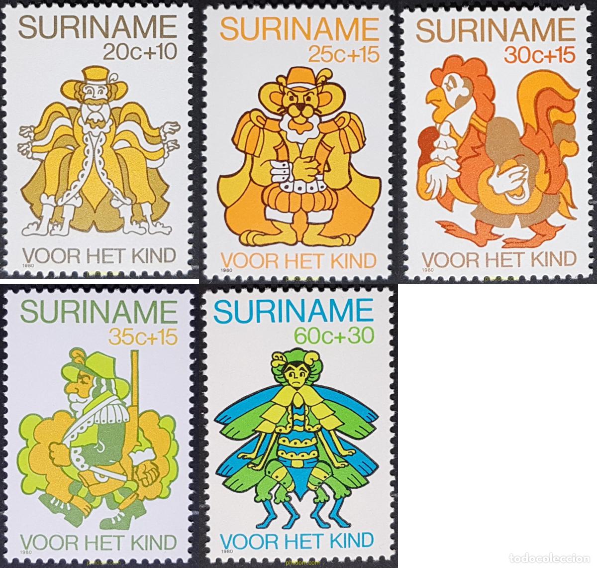 Stamps: 91228 MNH SURINAM 1980 PRO INFANCIA
