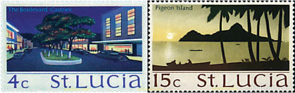 Sellos: 360644 MNH SANTA LUCIA 1970 MOTIVOS VARIOS