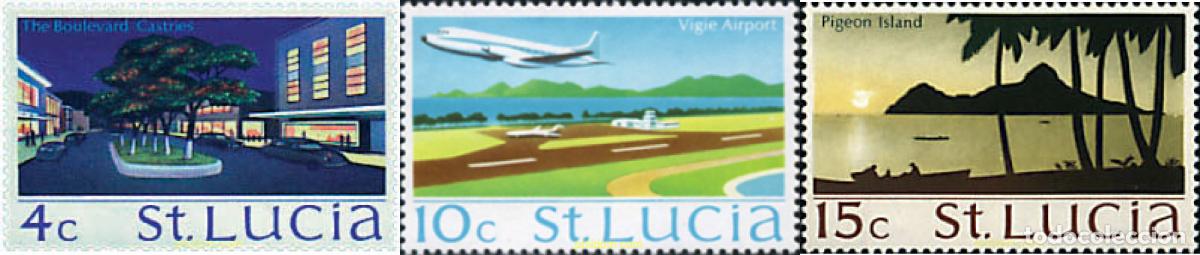 Sellos: 360645 MNH SANTA LUCIA 1970 MOTIVOS VARIOS