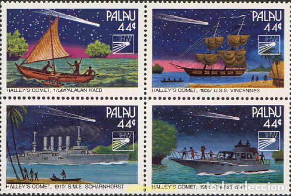 Sellos: 232038 MNH PALAU 1985 EL COMETA HALLEY