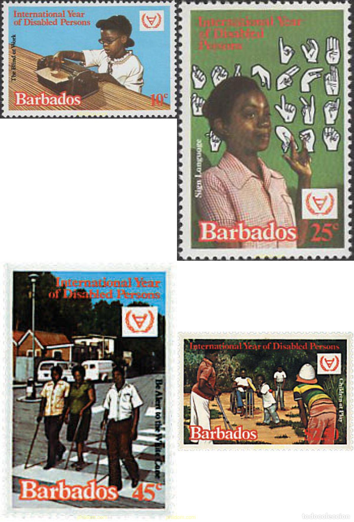 Sellos: 39463 MNH BARBADOS 1981 A&Ntilde;O INTERNACIONAL DE LOS DISCAPACITADOS