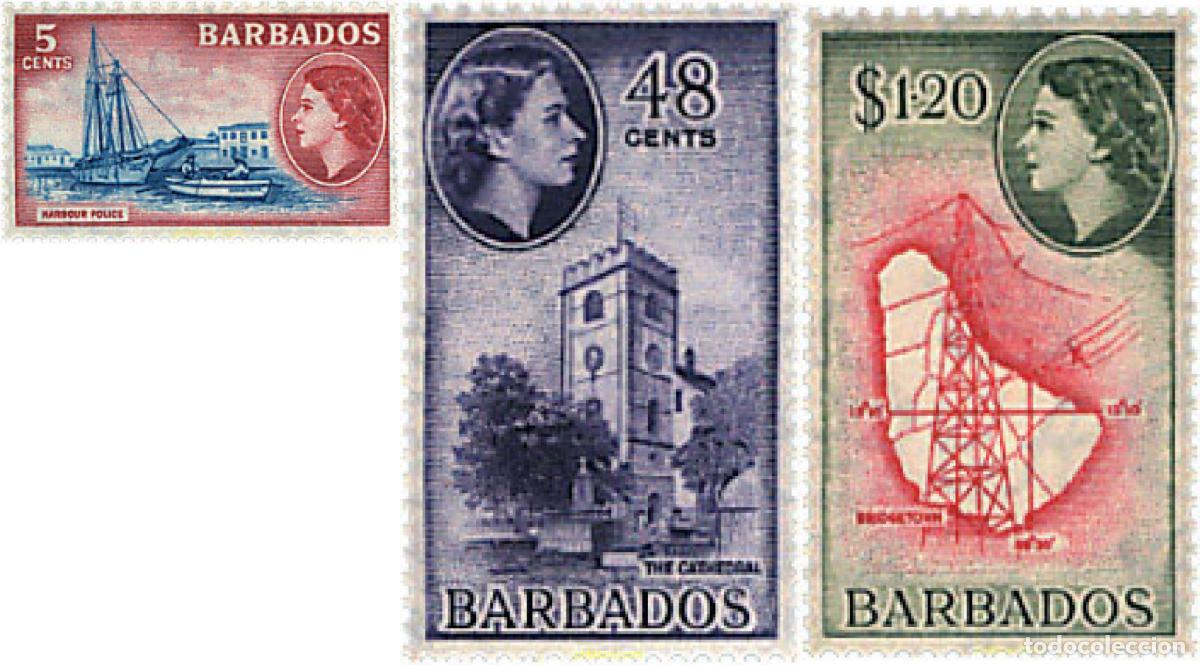Sellos: 290144 MNH BARBADOS 1953 MOTIVOS VARIOS