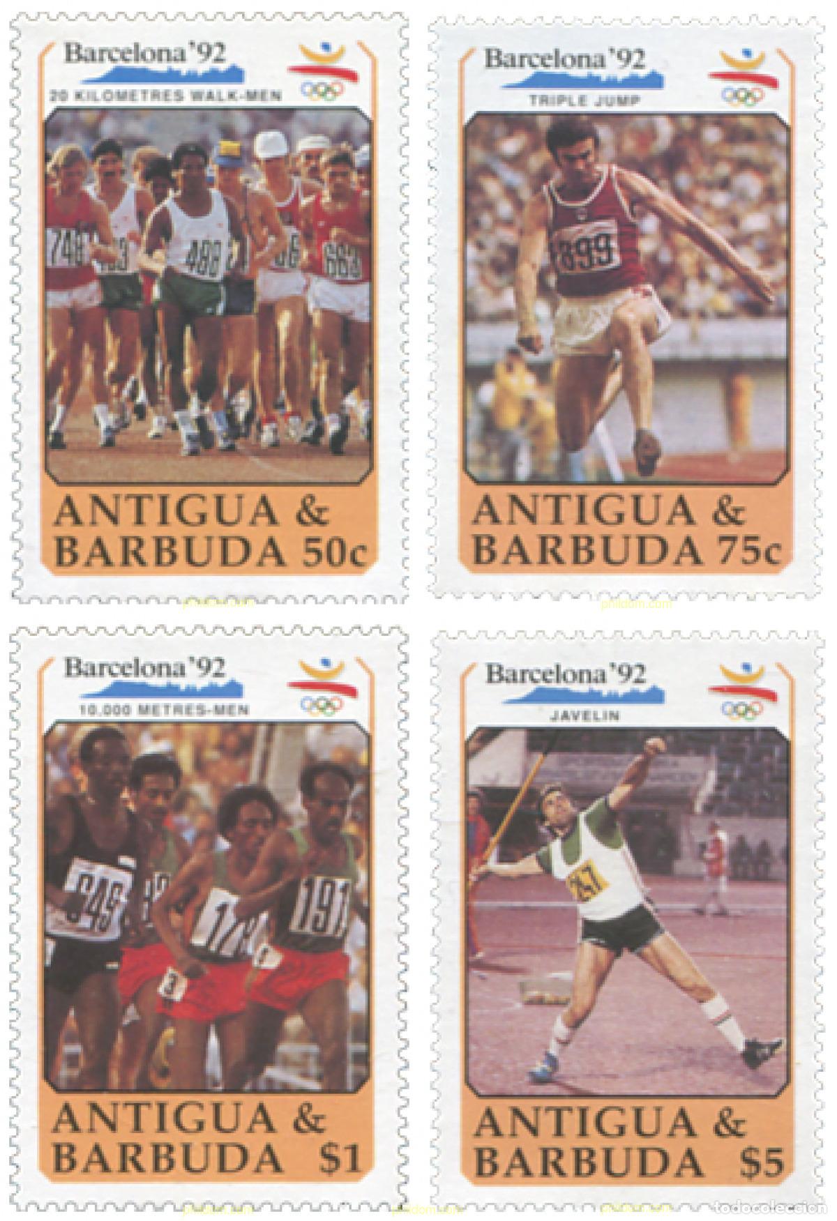 Sellos: 46927 MNH ANTIGUA Y BARBUDA 1990 25 JUEGOS OLIMPICOS VERANO BARCELONA 1992
