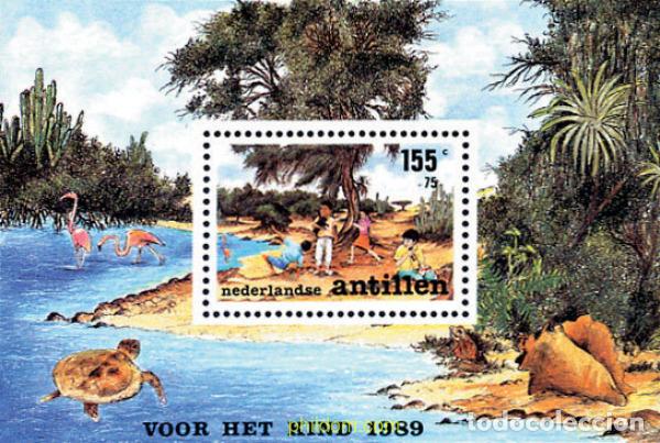 Sellos: 54484 MNH ANTILLAS HOLANDESAS 1989 PRO INFANCIA
