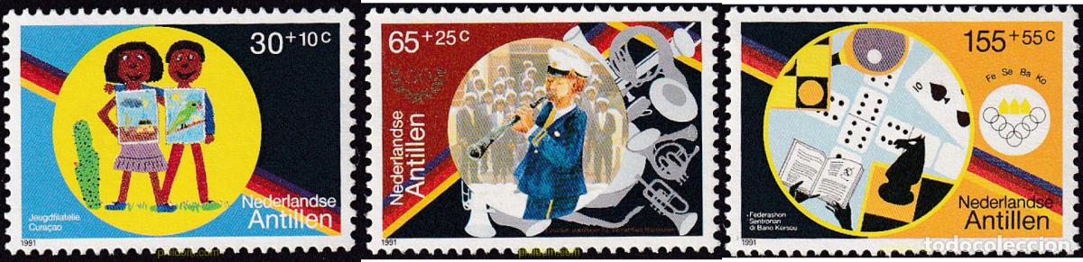 Sellos: 30522 MNH ANTILLAS HOLANDESAS 1991 ASOCIACIONES DE OCIO