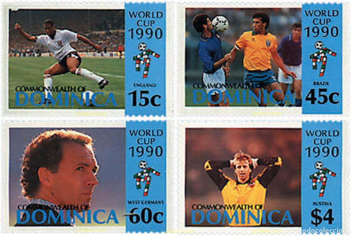 Sellos: 41641 MNH DOMINICA 1990 COPA DEL MUNDO DE FUTBOL. ITALIA-90