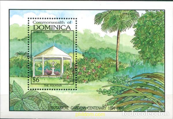 Sellos: 306996 MNH DOMINICA 1992 CENTENARIO DEL JARDIN BOTANICO