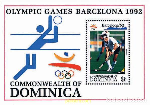 Sellos: 306809 MNH DOMINICA 1992 25 JUEGOS OLIMPICOS VERANO BARCELONA 1992