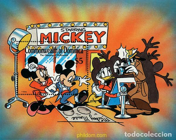 Sellos: 306777 MNH DOMINICA 1989 EL ENCANTO DE HOLLYWOOD