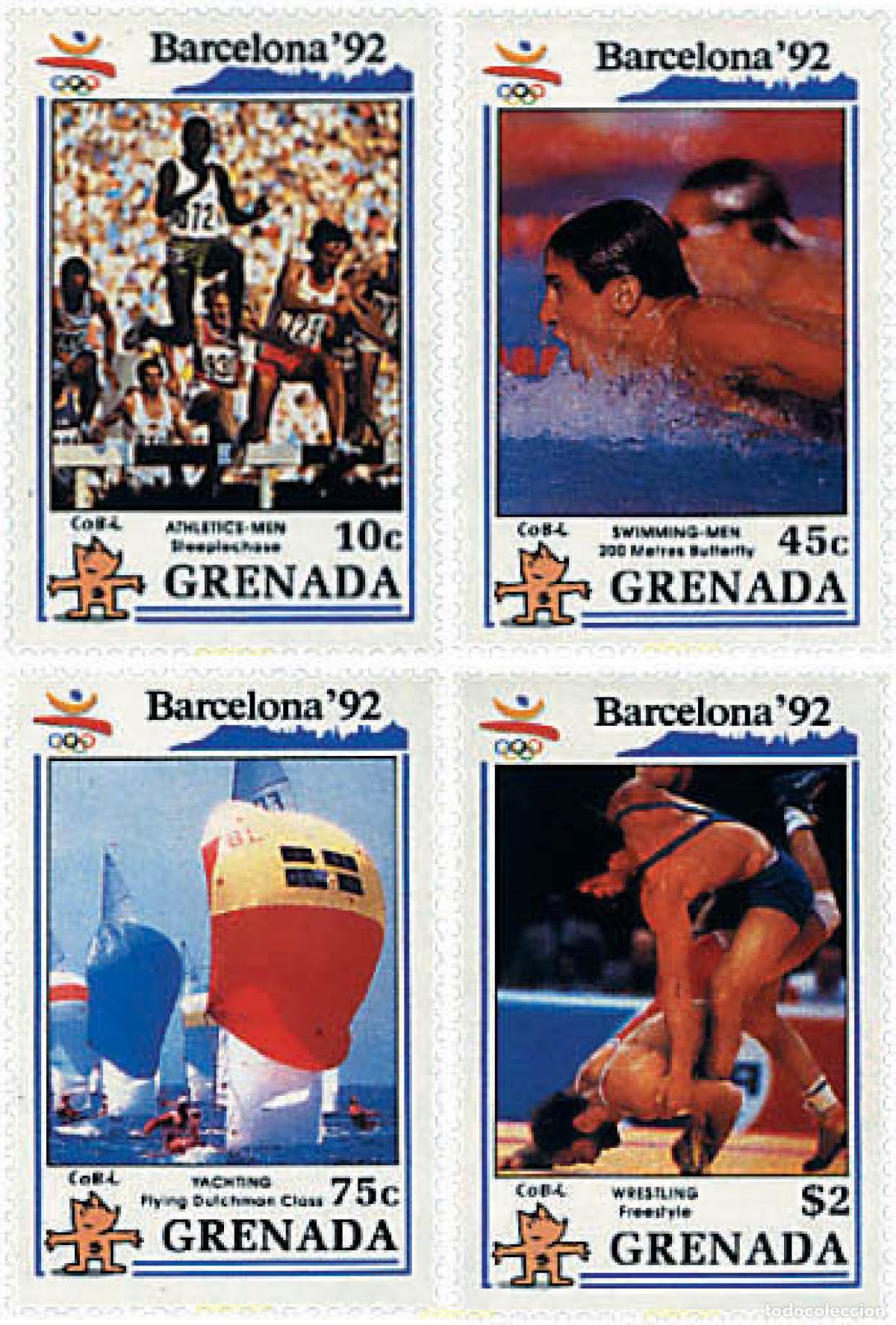 Sellos: 212504 MNH GRANADA 1990 25 JUEGOS OLIMPICOS VERANO BARCELONA 1992