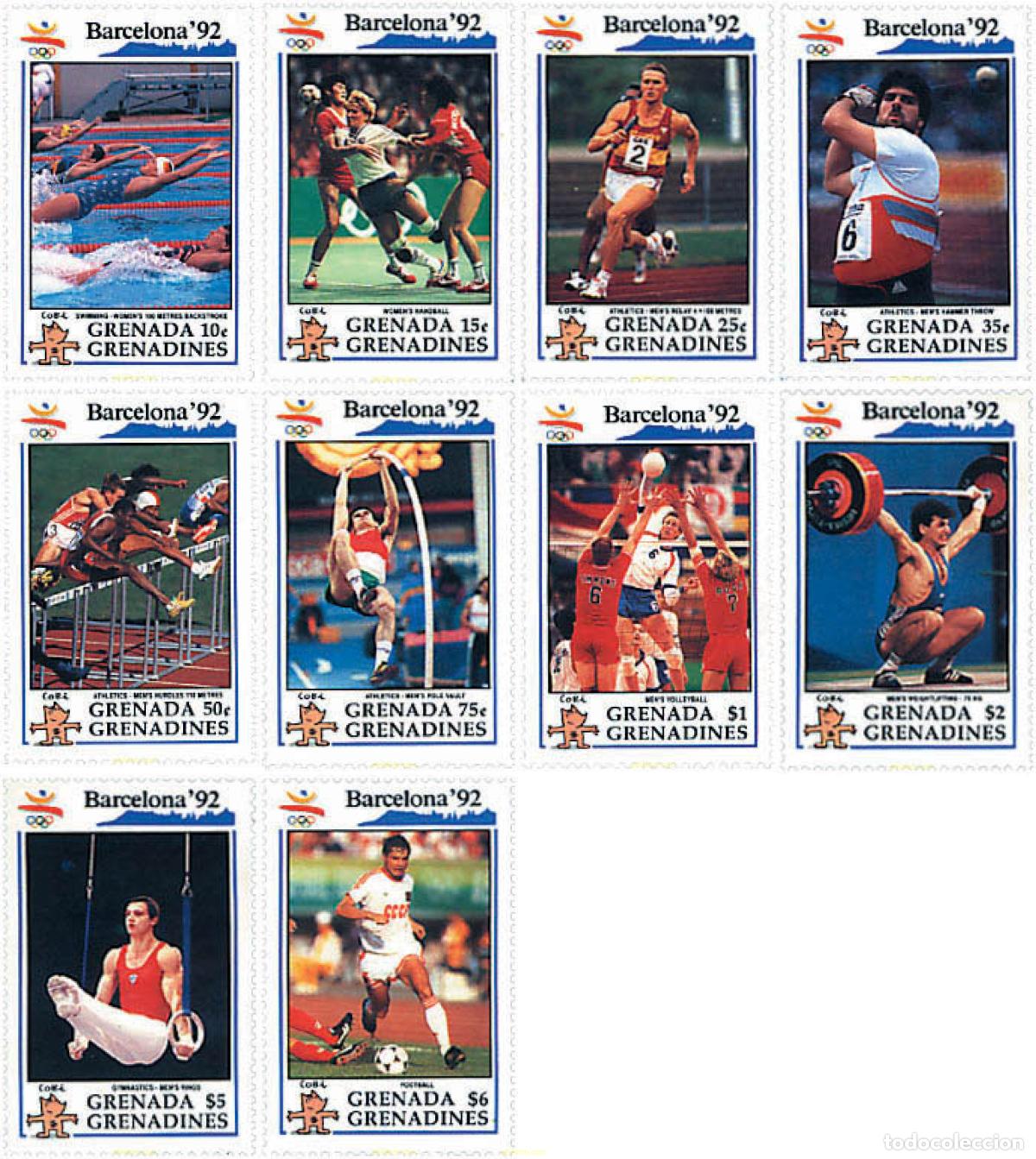 Briefmarken: 36035 MNH GRANADA GRANADINAS 1992 25 JUEGOS OLIMPICOS VERANO BARCELONA 1992