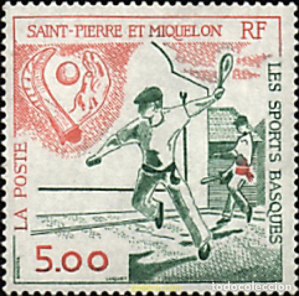 Sellos: 93014 MNH SAN PEDRO Y MIQUELON 1991 DEPORTES VASCOS