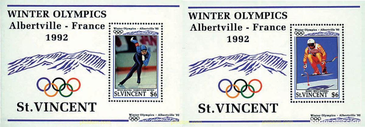 Sellos: 71643 MNH SAN VICENTE 1992 16 JUEGOS OLIMPICOS INVIERNO ALBERTVILLE 1992