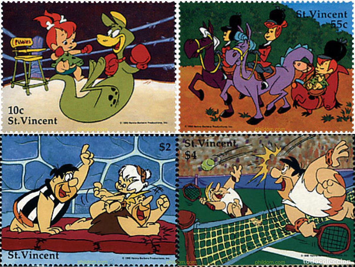 Sellos: 360164 MNH SAN VICENTE 1991 LOS PICAPIEDRA
