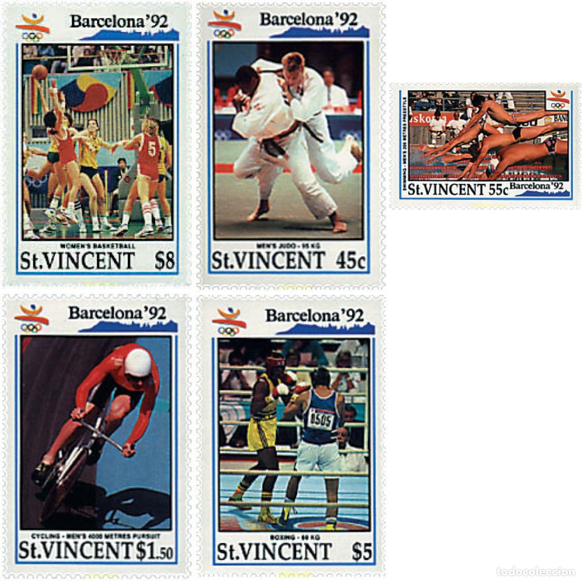 Sellos: 238727 MNH SAN VICENTE 1992 25 JUEGOS OLIMPICOS VERANO BARCELONA 1992