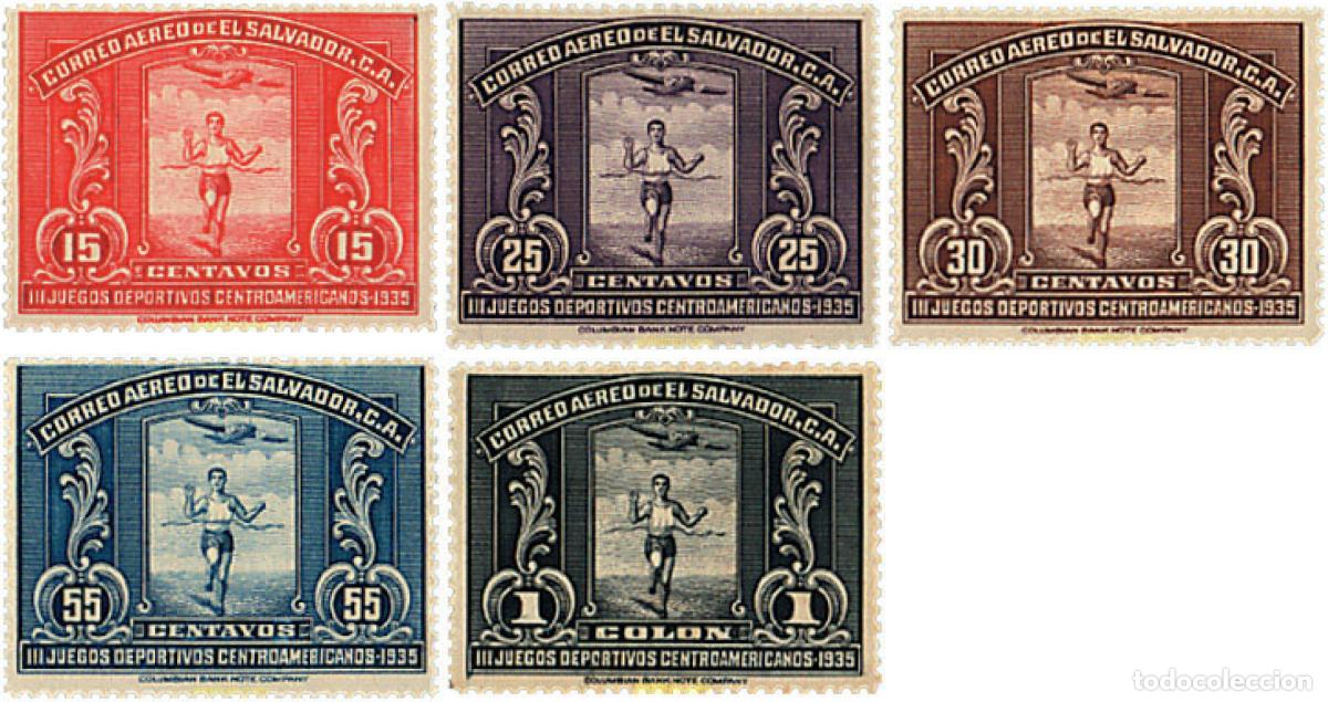 Selos: 359199 MNH EL SALVADOR 1935 3 JUEGOS DEPORTIVOS CENTROAMERICANOS
