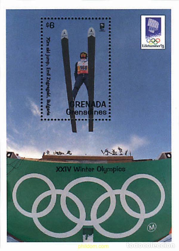 Selos: 70808 MNH GRANADA GRANADINAS 1993 17 JUEGOS OLIMPICOS INVIERNO LILLEHAMMER 1994
