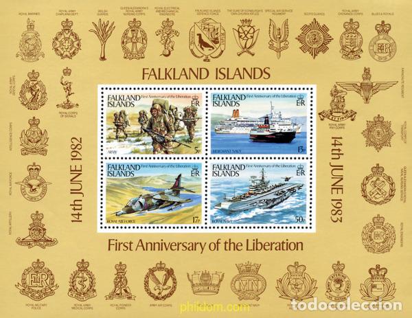 Sellos: 29177 MNH FALKLAND 1983 1 ANIVERSARIO DE LA LIBERACION