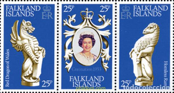 Timbres: 367551 MNH FALKLAND 1978 25 ANIVERSARIO DE LA CORONACION DE ISABEL II