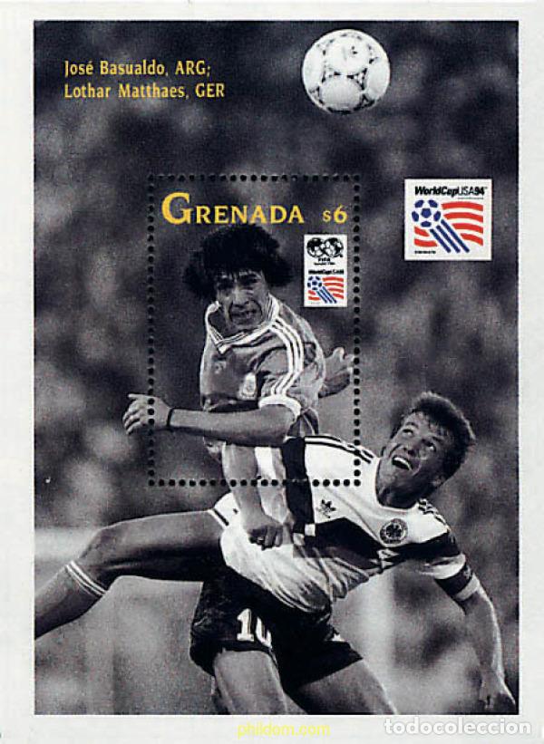 Timbres: 319408 MNH GRANADA 1993 COPA DEL MUNDO DE FUTBOL. USA-94