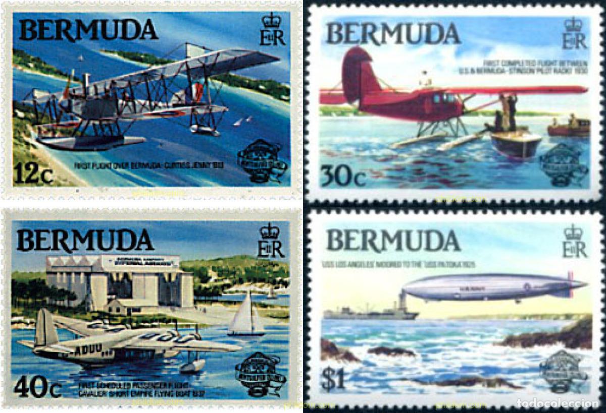 Sellos: 28037 MNH BERMUDAS 1983 200 ANIVERSARIO DE LA PRIMERA ASCENSION EN GLOBO