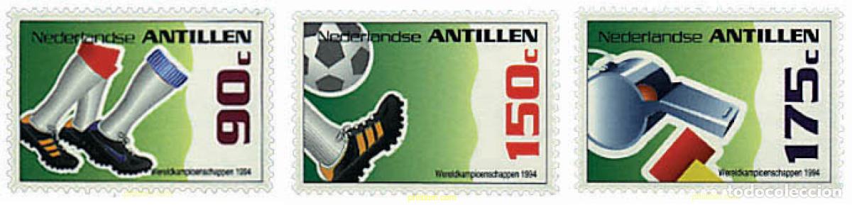 Sellos: 28074 MNH ANTILLAS HOLANDESAS 1994 COPA DEL MUNDO DE FUTBOL. USA-94