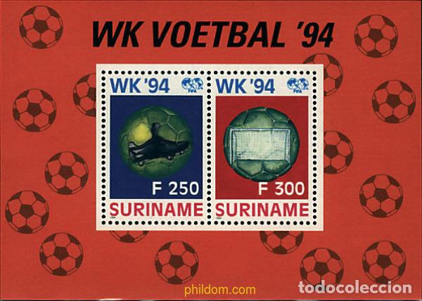 Selos: 54517 MNH SURINAM 1994 COPA DEL MUNDO DE FUTBOL. USA-94