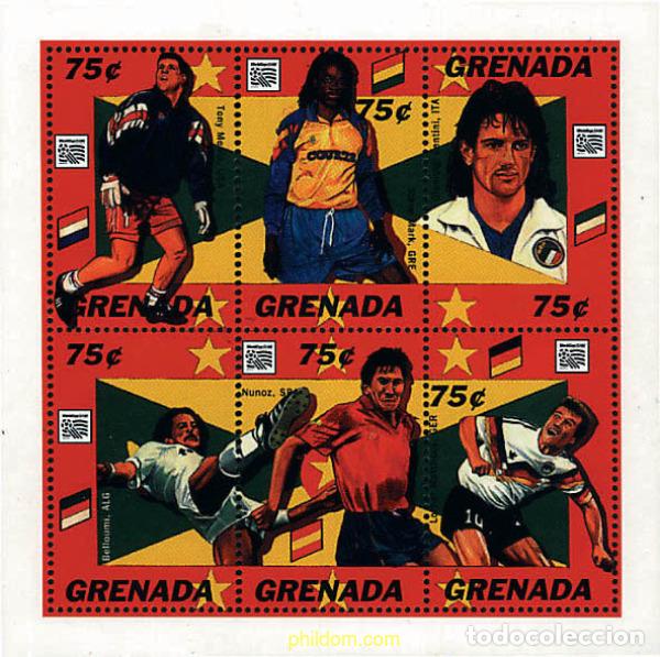 Selos: 294860 MNH GRANADA 1994 COPA DEL MUNDO DE FUTBOL. USA-94