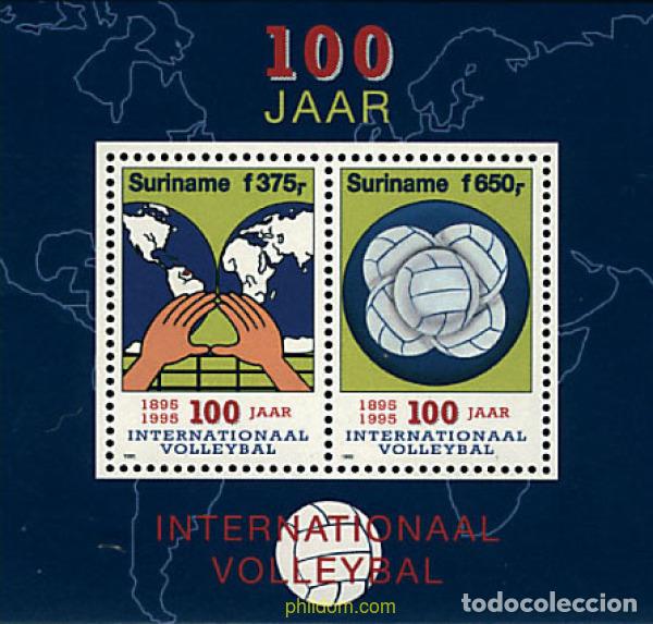 Sellos: 73774 MNH SURINAM 1995 CENTENARIO DEL BALONVOLEA - Foto 1