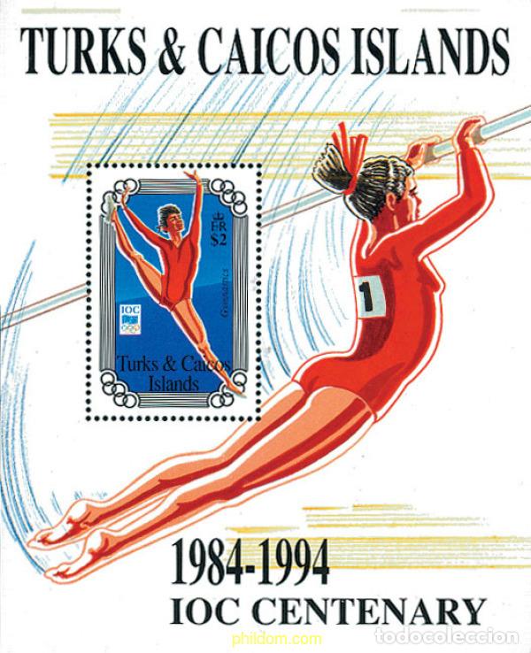 Selos: 299343 MNH TURKS Y CAICOS 1995 CENTENARIO DEL COMITE OLIMPICO INTERNACIONAL