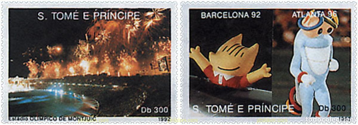 Sellos: 242618 MNH SANTO TOME Y PRINCIPE 1992 25 JUEGOS OLIMPICOS VERANO BARCELONA 1992