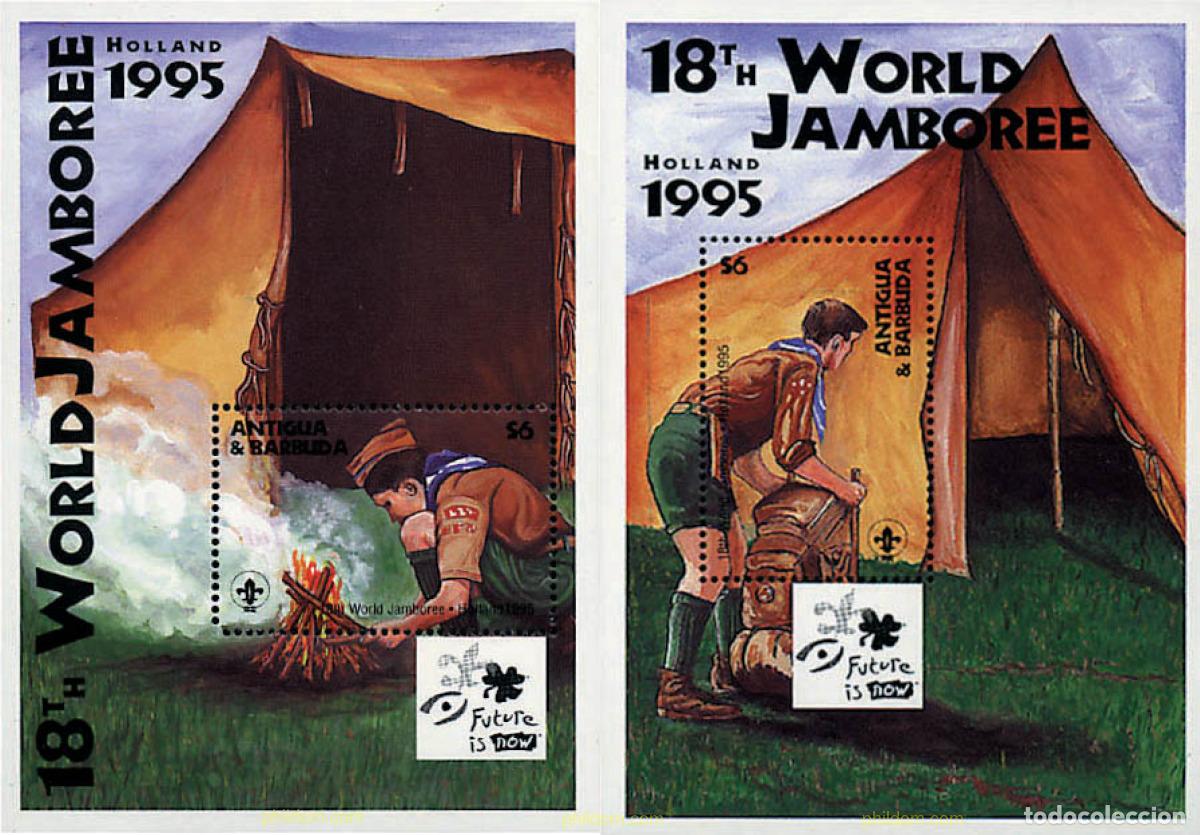 Sellos: 48615 MNH ANTIGUA Y BARBUDA 1995 18 JAMBOREE MUNDIAL EN HOLANDA