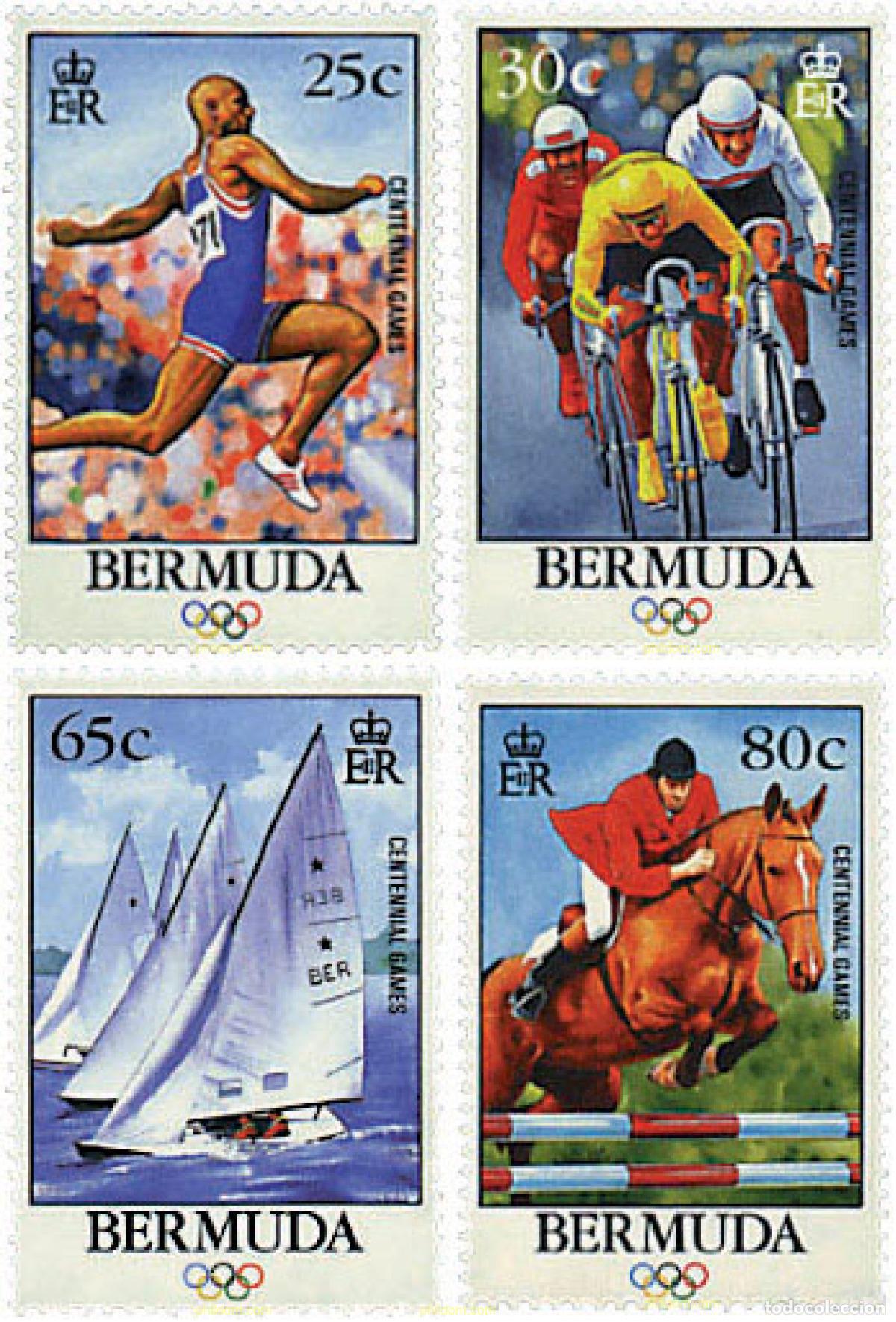 Sellos: 39252 MNH BERMUDAS 1996 CENTENARIO DE LOS JUEGOS OLIMPICOS