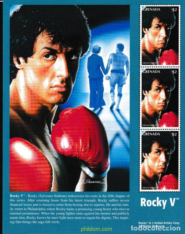 Sellos: 105100 MNH GRANADA 1996 ROCKY. Sylvester Stallone - Foto 1