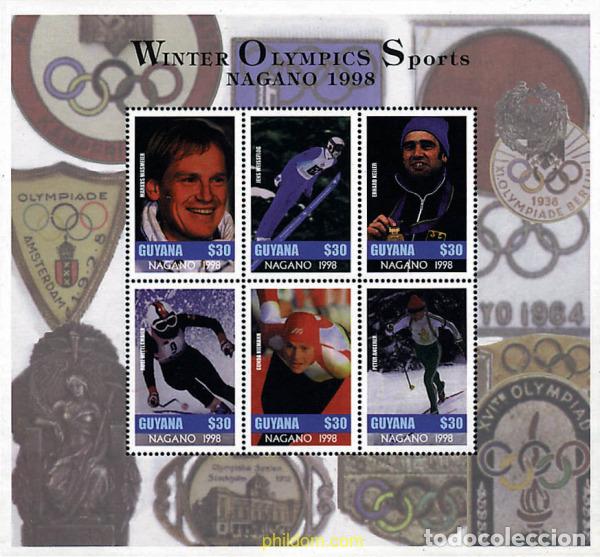 Sellos: 8316 MNH GUYANA 1997 18 JUEGOS OLIMPICOS DE INVIERNO NAGANO 1998